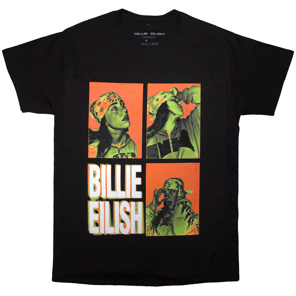 Billie Eilish 3 Photo Logo Mens T Shirt