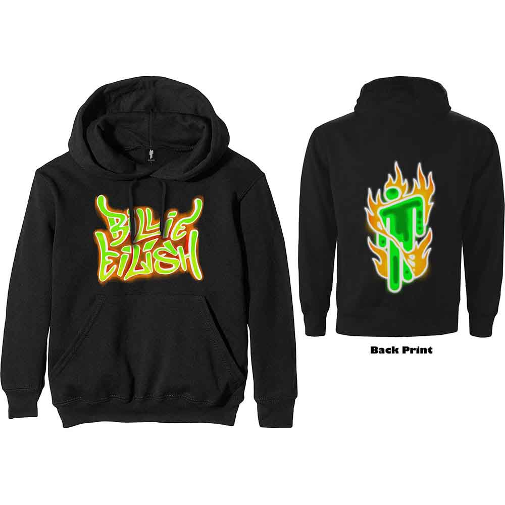 Billie Eilish Airbrush Flames Blohsh