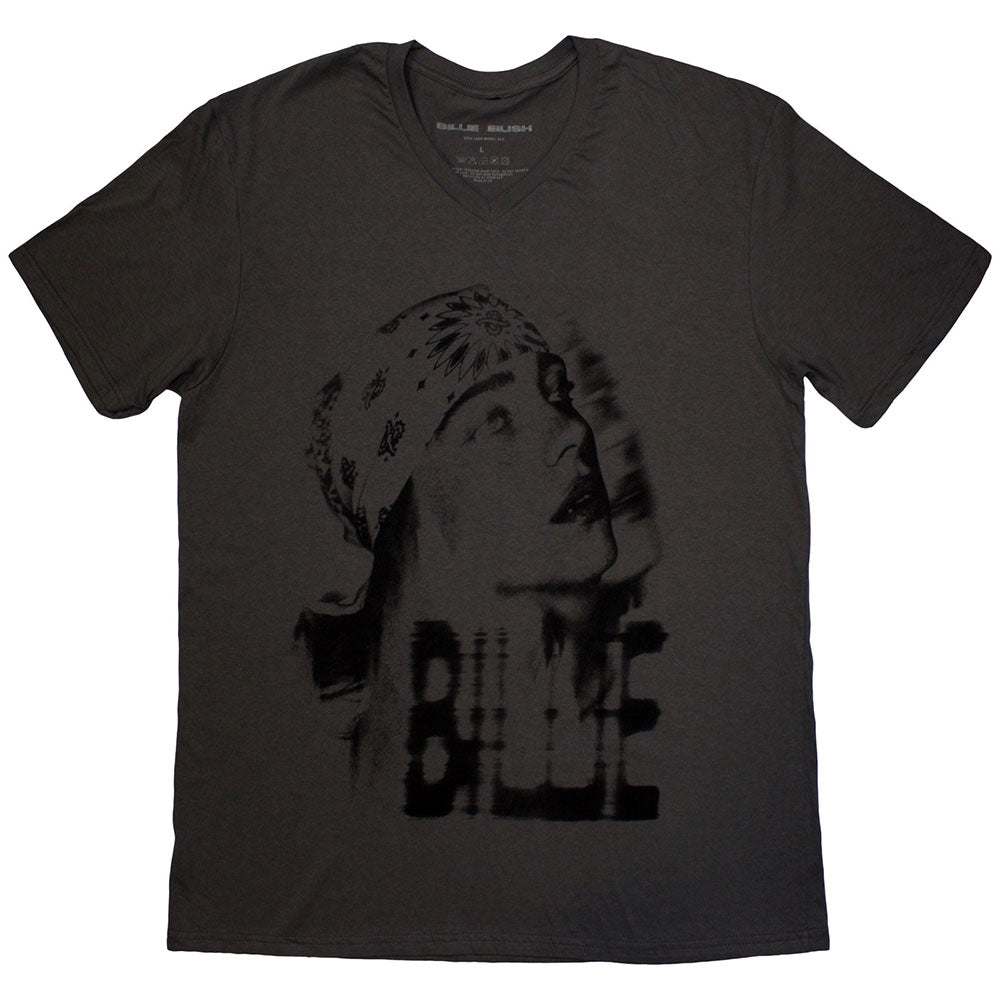 Billie Eilish Tonal Bandana Photo Mens T Shirt