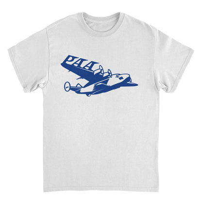 Pan Am PAA Wing Blue Print White Mens T Shirt