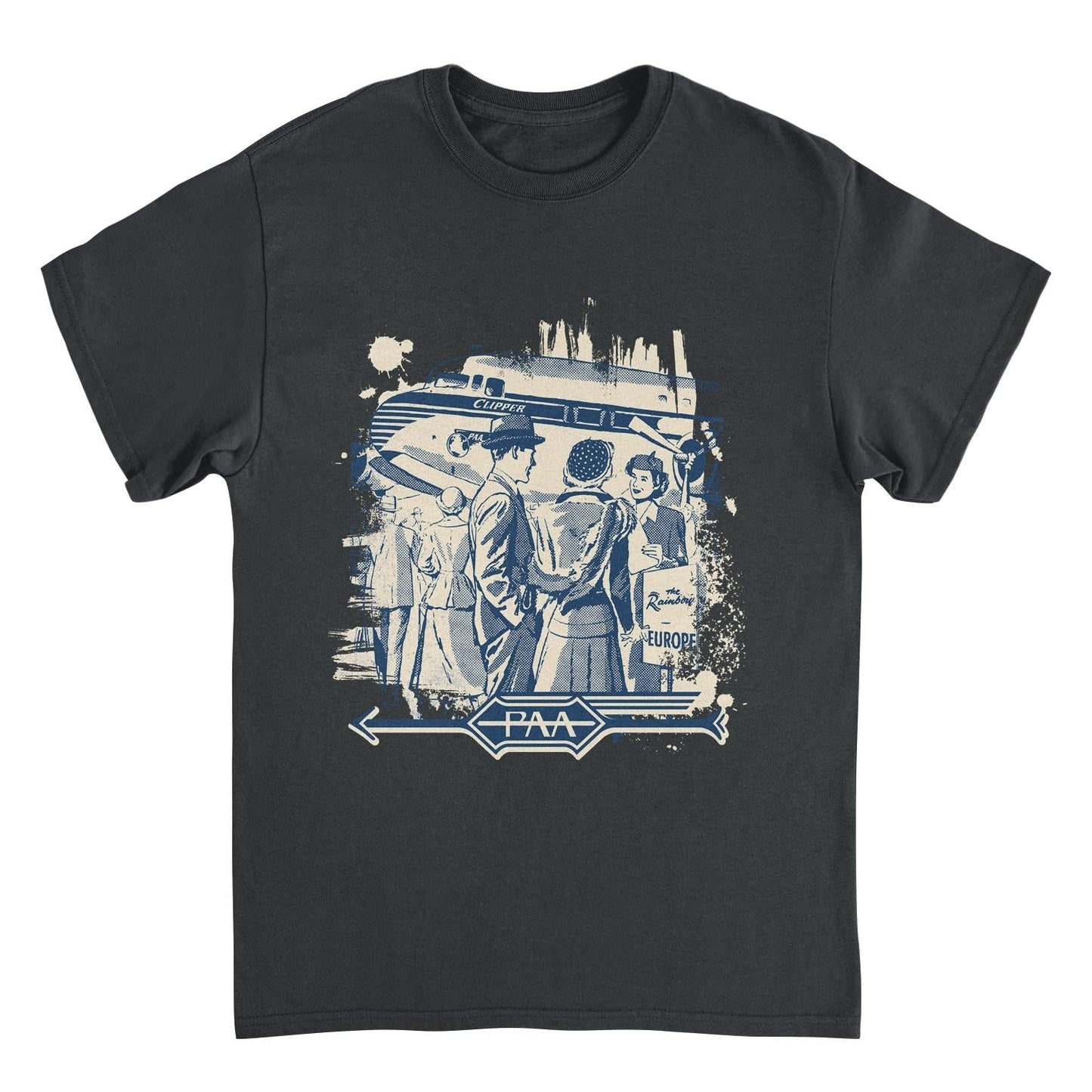 Pan Am the Rainbow Europe Black Mens T Shirt