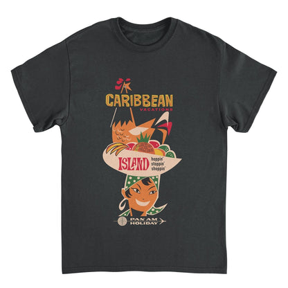 Pan Am Caribbean Vacations Black Mens T Shirt