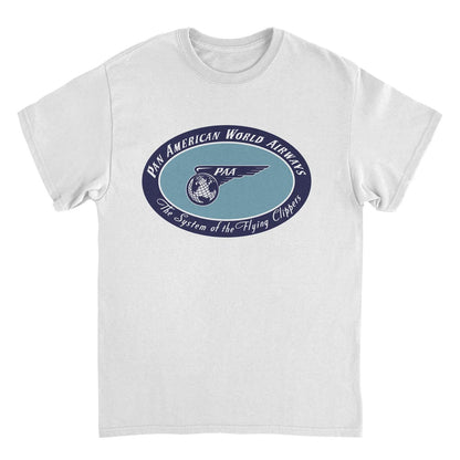 Pan Am the System of the Flying Clippers White Mens T Shirt