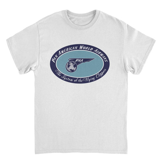 Pan Am the System of the Flying Clippers White Mens T Shirt