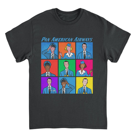 Pan Am Flight Crew Pan American Airways Black Mens T Shirt