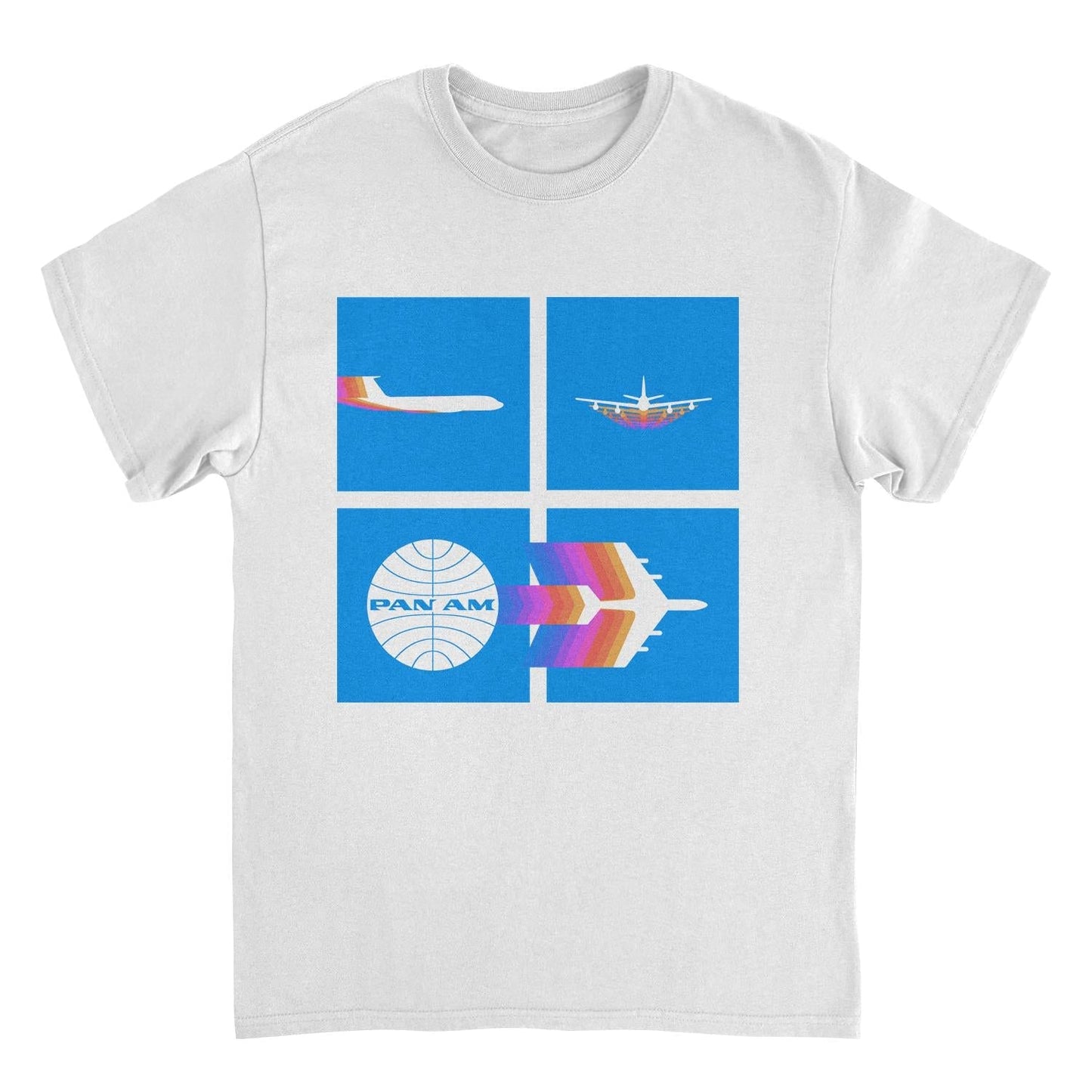 Pan Am Takeoff Silhouette White Mens T Shirt