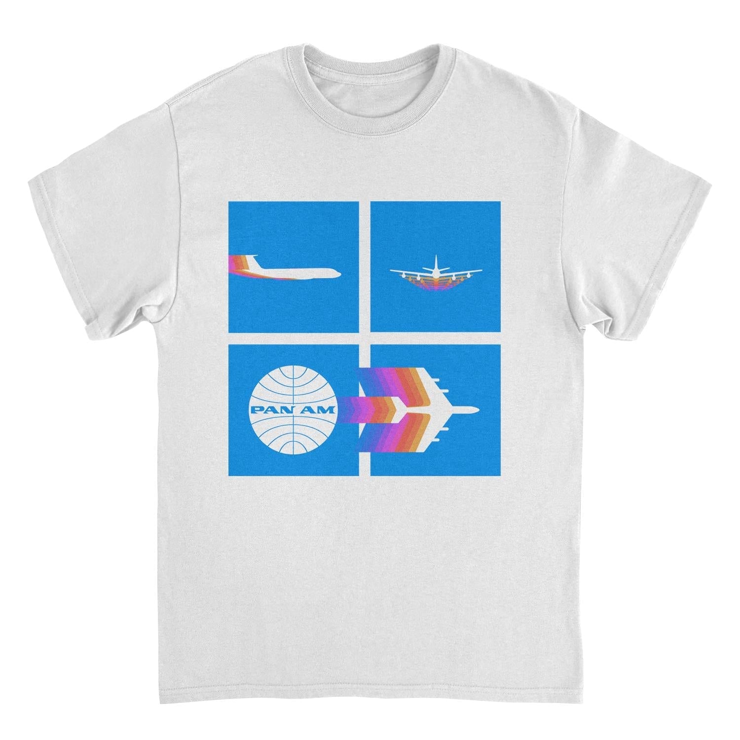Pan Am Takeoff Silhouette White Mens T Shirt