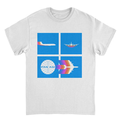 Pan Am Takeoff Silhouette White Mens T Shirt