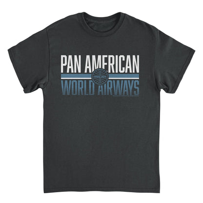 Pan Am Retro Pan American World Airways Black Mens T Shirt