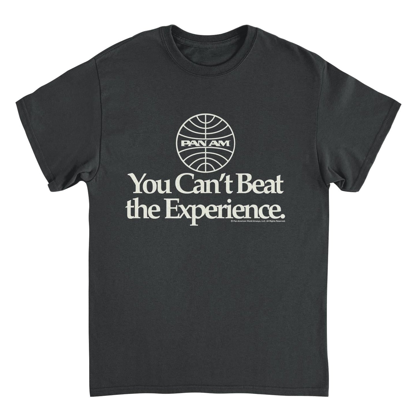 Pan Am Airways You Cant Beat the Experience Black Mens T Shirt