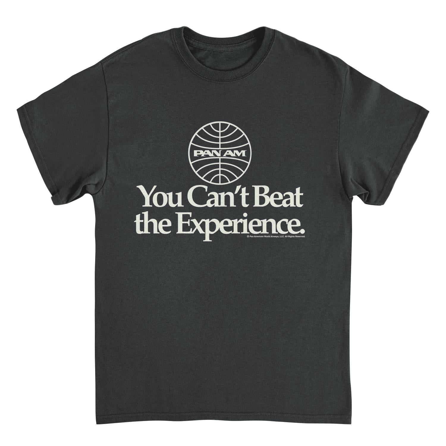 Pan Am Airways You Cant Beat the Experience Black Mens T Shirt