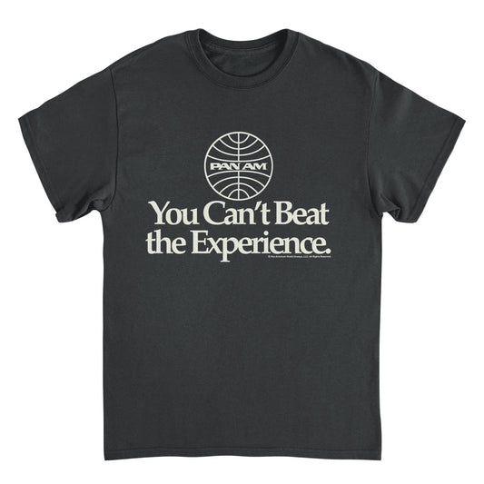 Pan Am Airways You Cant Beat the Experience Black Mens T Shirt