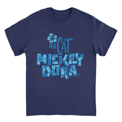 Mickey Da Cat Dora Blue Hawaiian Blue Retro Surfer Miki Navy Mens T Shirt