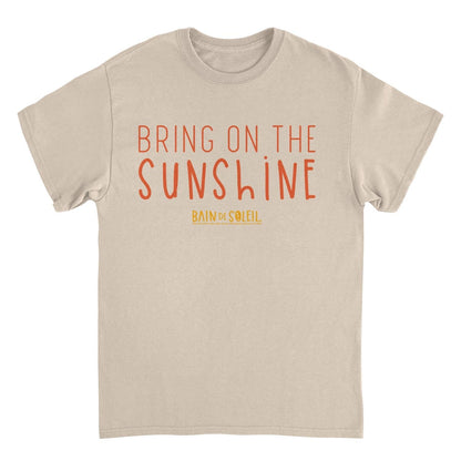 Bain De Soleil Bring On the Sunshine Retro Sunscreen Sand Mens T Shirt