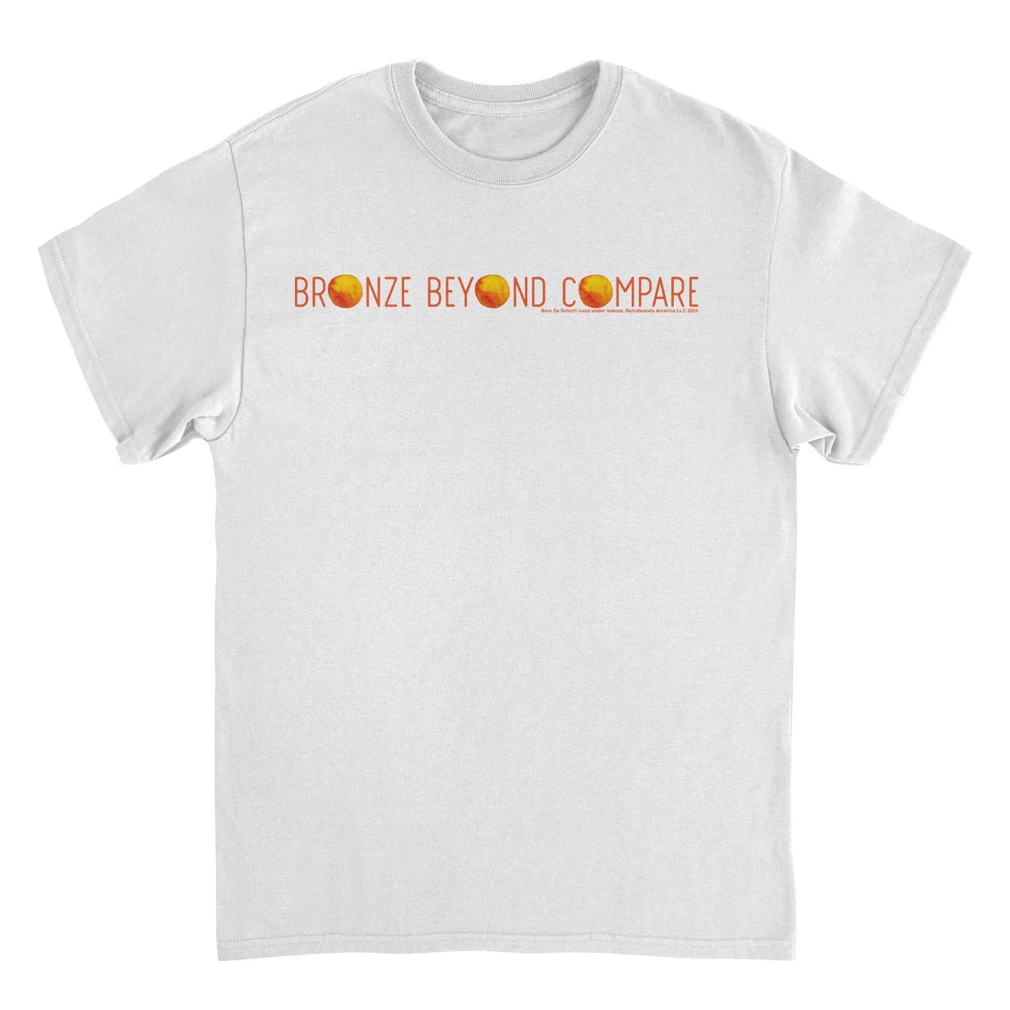 Bain De Soleil Bronze Beyond Compare Retro Sunscreen White Mens T Shirt