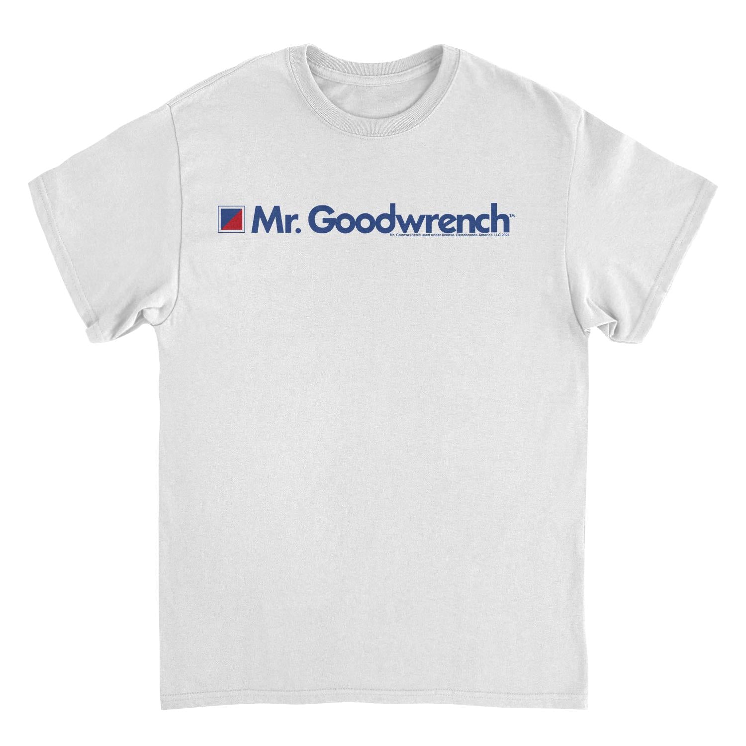 Mr Goodwrench Text Logo Retro Auto White Mens T Shirt