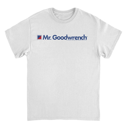 Mr Goodwrench Text Logo Retro Auto White Mens T Shirt
