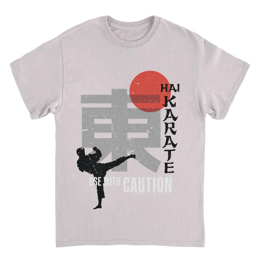 Hai Karate Use With Caution Retro Aftershave Ice Grey Mens T Shirt