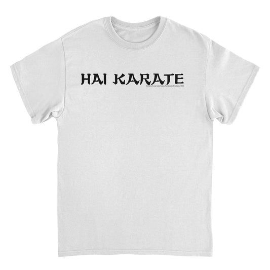 Hai Karate Horizontal Logo Retro Aftershave White Mens T Shirt