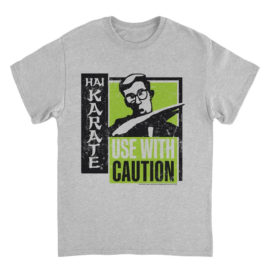 Hai Karate Use With Caution Black and Green Sport Grey Mens T Shirt