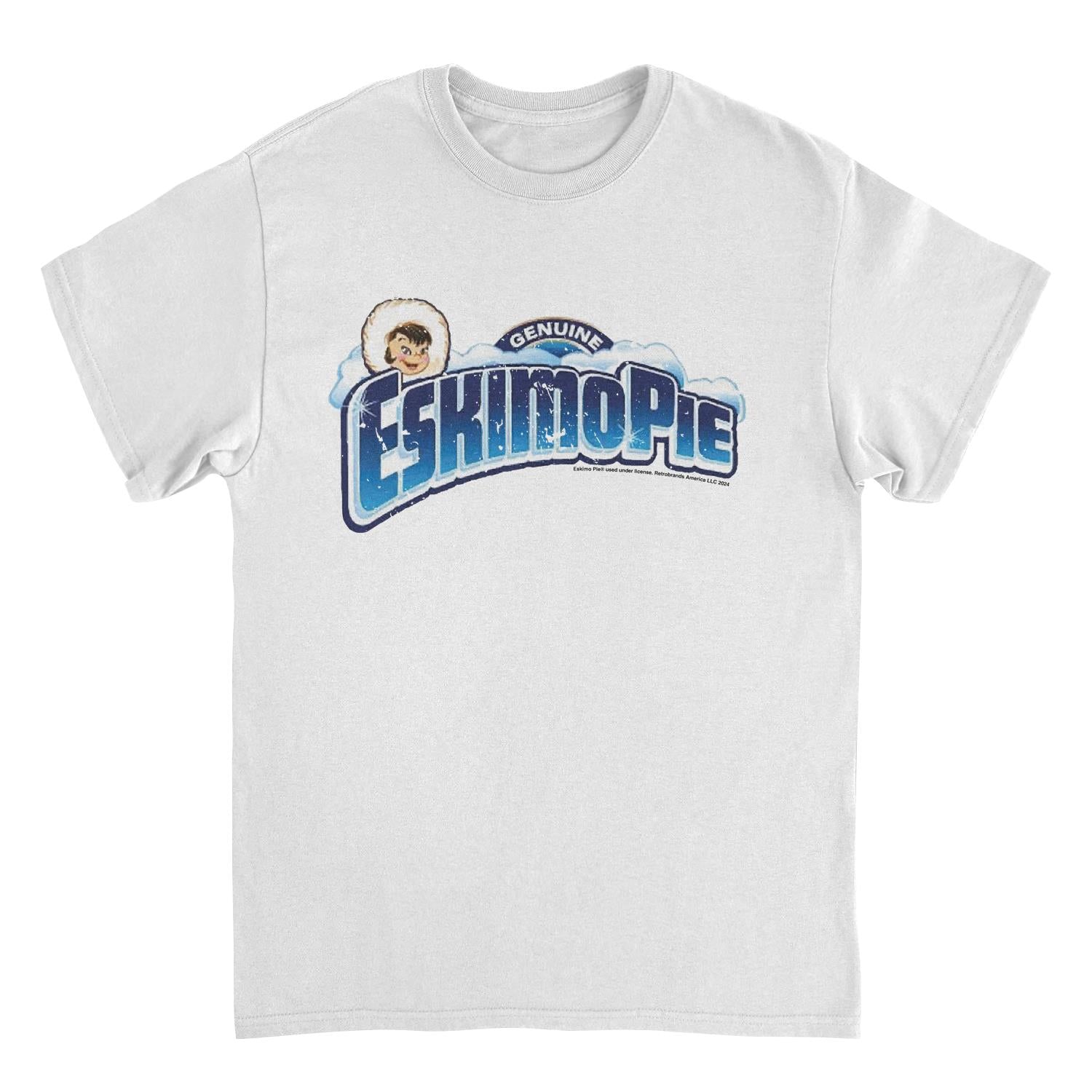 Eskimo Pie Genuine Retro Distress Clouds White Mens T Shirt