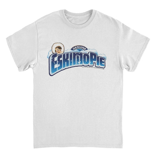 Eskimo Pie Genuine Retro Distress Clouds White Mens T Shirt