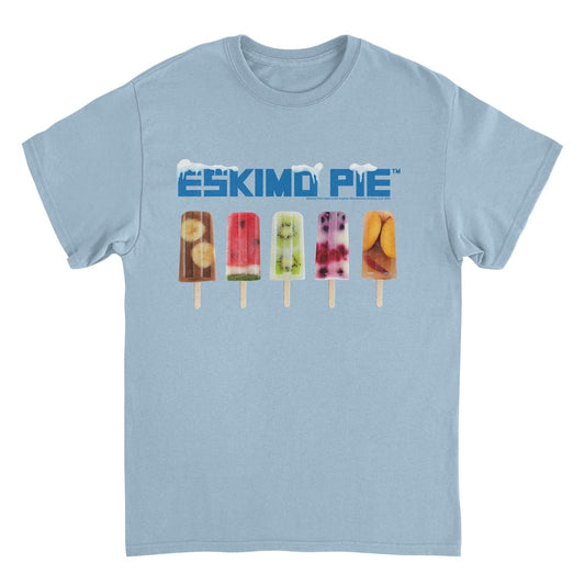 Eskimo Pie Retro Ice Lolly Selection Light Blue Mens T Shirt