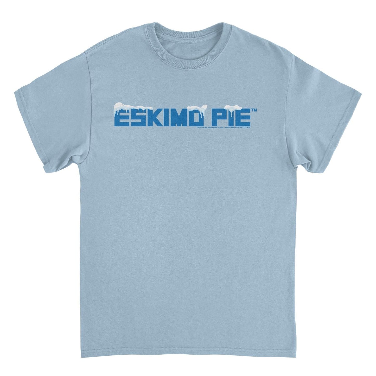 Eskimo Pie Retro Ice Cream Bar Logo Light Blue Mens T Shirt