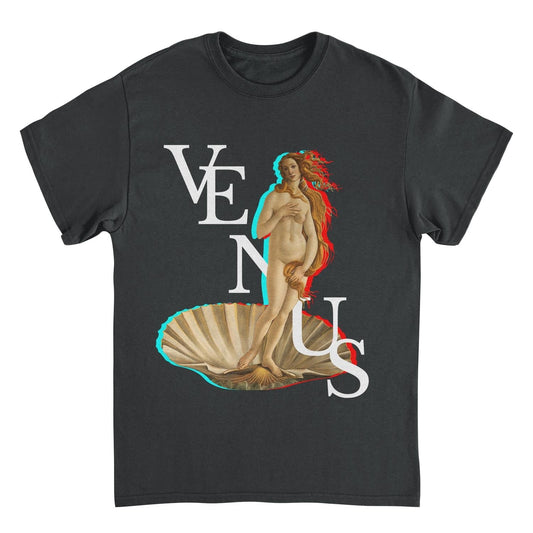 Classic Paintings Venus Botticelli Black Mens T Shirt