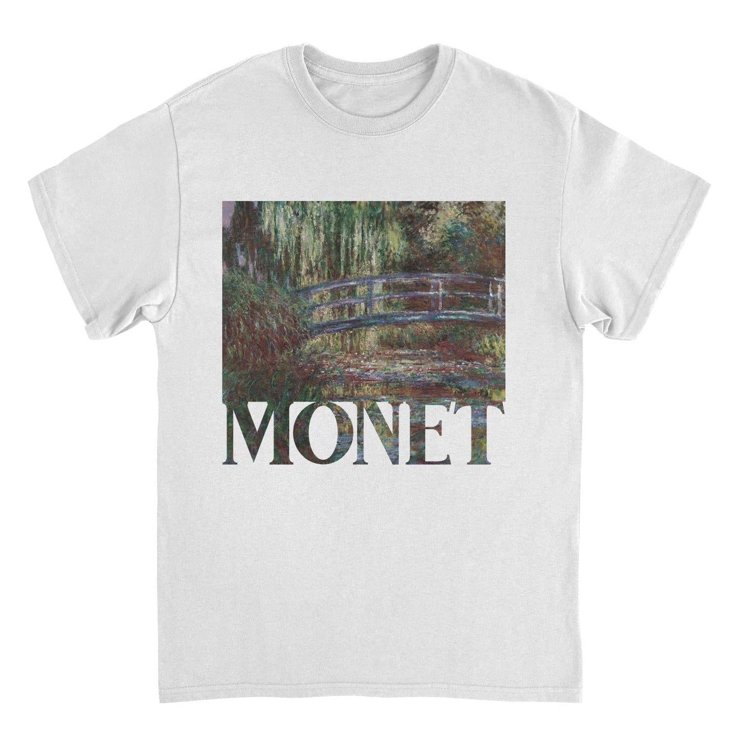 Classic Paintings Monet Water Lily Pond White Mens T Shirt