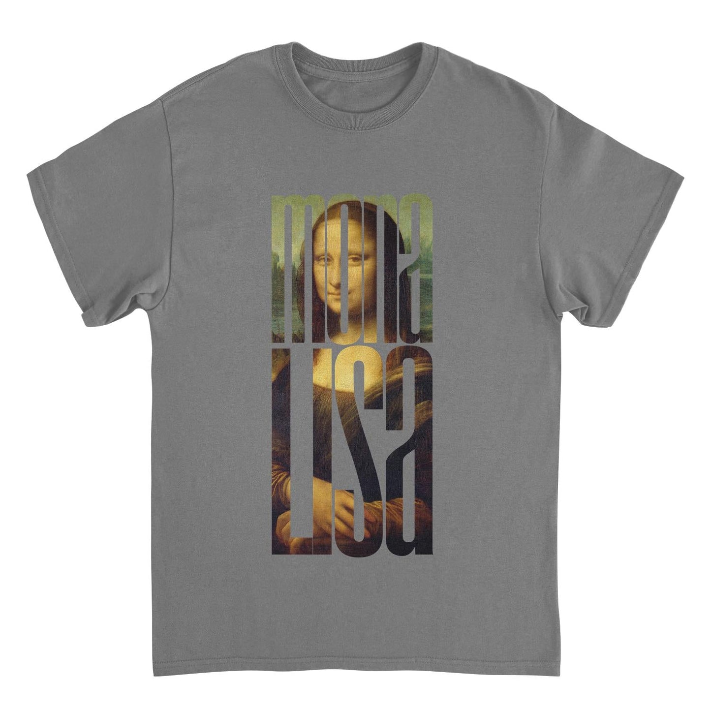 Classic Paintings Mona Lisa Cut Da Vinci Charcoal Mens T Shirt