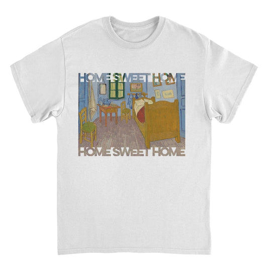 Classic Paintings Home Sweet Home Van Gogh White Mens T Shirt