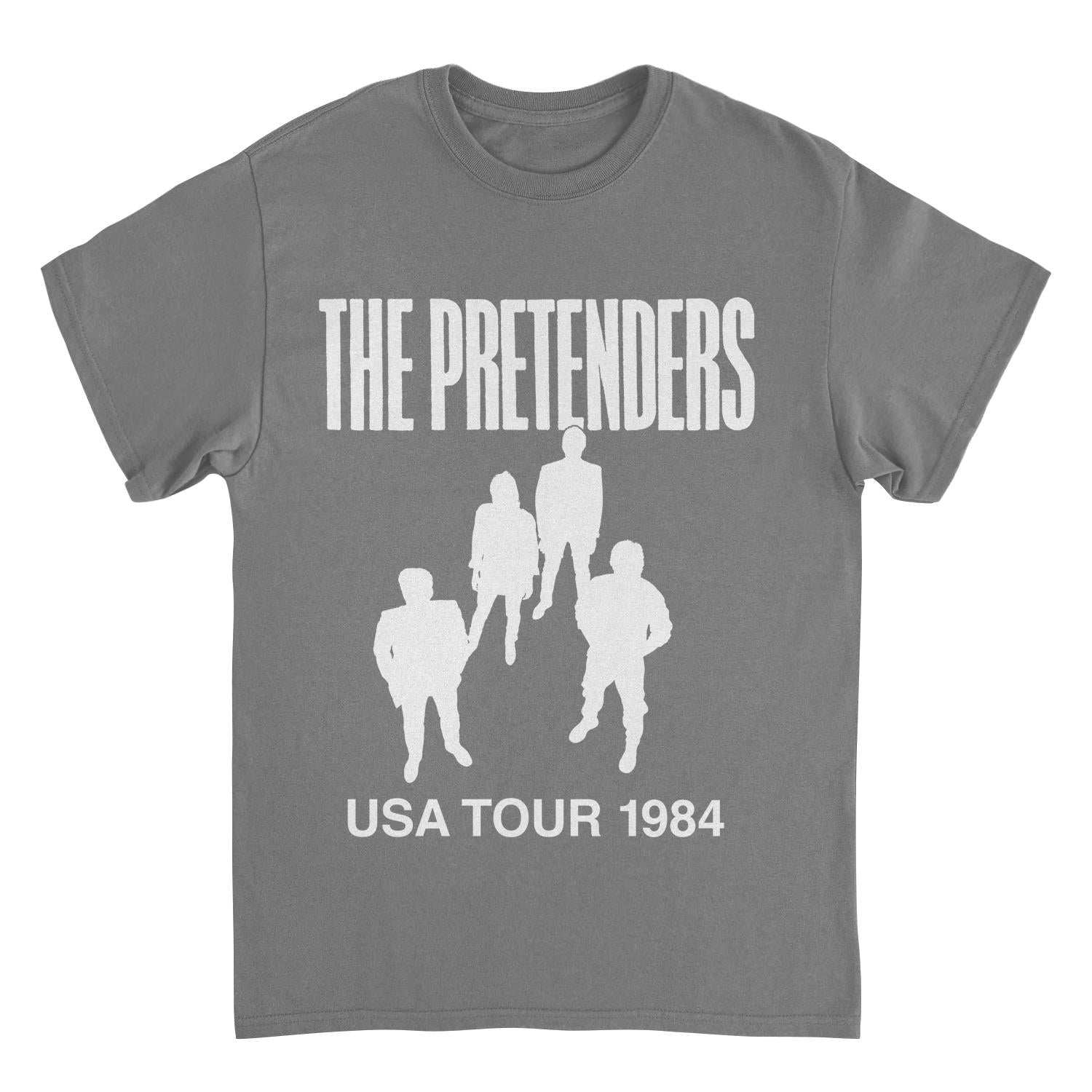 The Pretenders USA Tour 1984 Charcoal Mens T Shirt