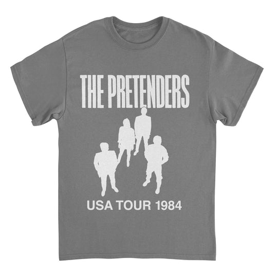 The Pretenders USA Tour 1984 Charcoal Mens T Shirt