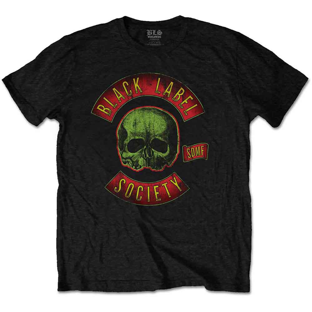 Black Label Society Skull Logo Mens T Shirt