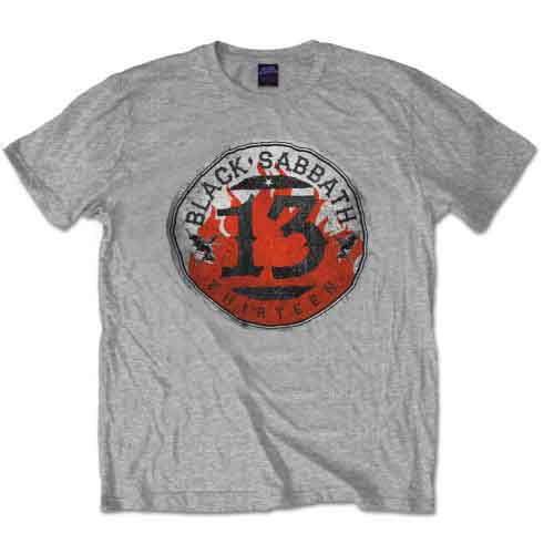 Black Sabbath 13 Flame Circle Mens T Shirt