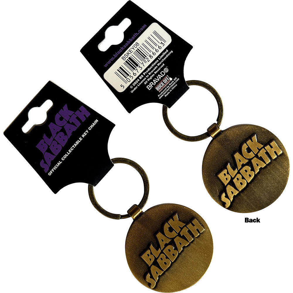 Black Sabbath 3D Wavy Logo Keychain