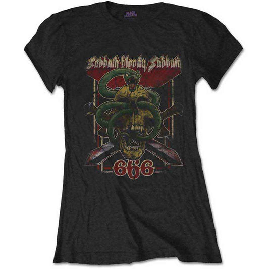 Black Sabbath Bloody Sabbath 666 Womens T Shirt