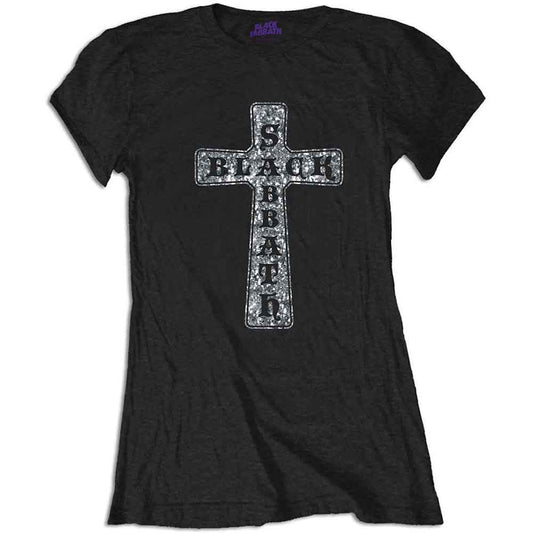 Black Sabbath Cross Womens T Shirt