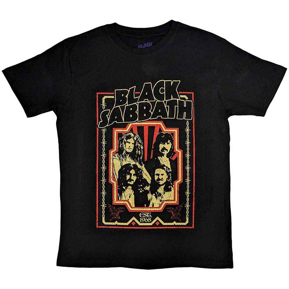 Black Sabbath Est 1968 Mens T Shirt