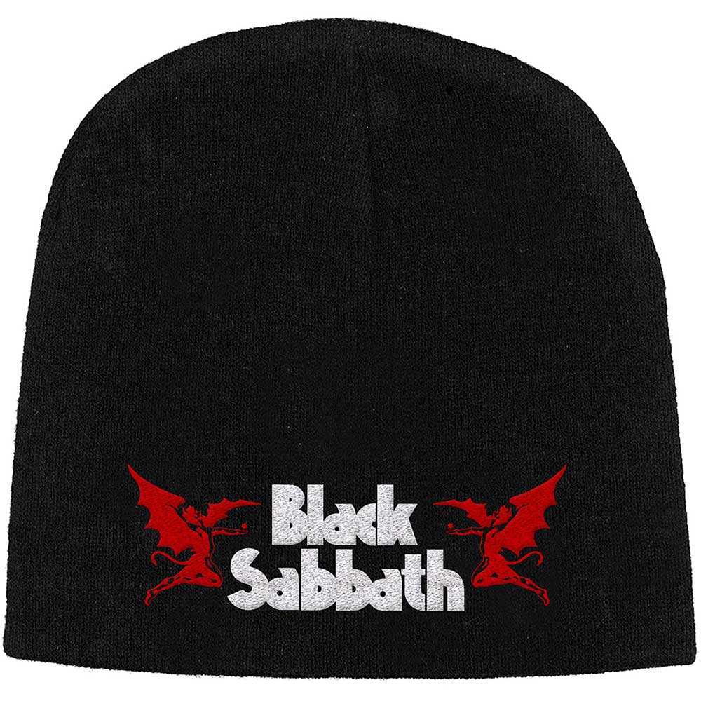 Black Sabbath Logo & Devils Beanie Hat Black