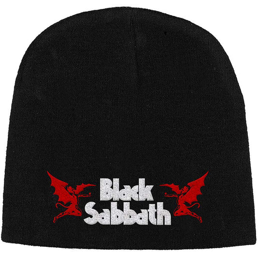 Black Sabbath Logo & Devils Beanie Hat Black