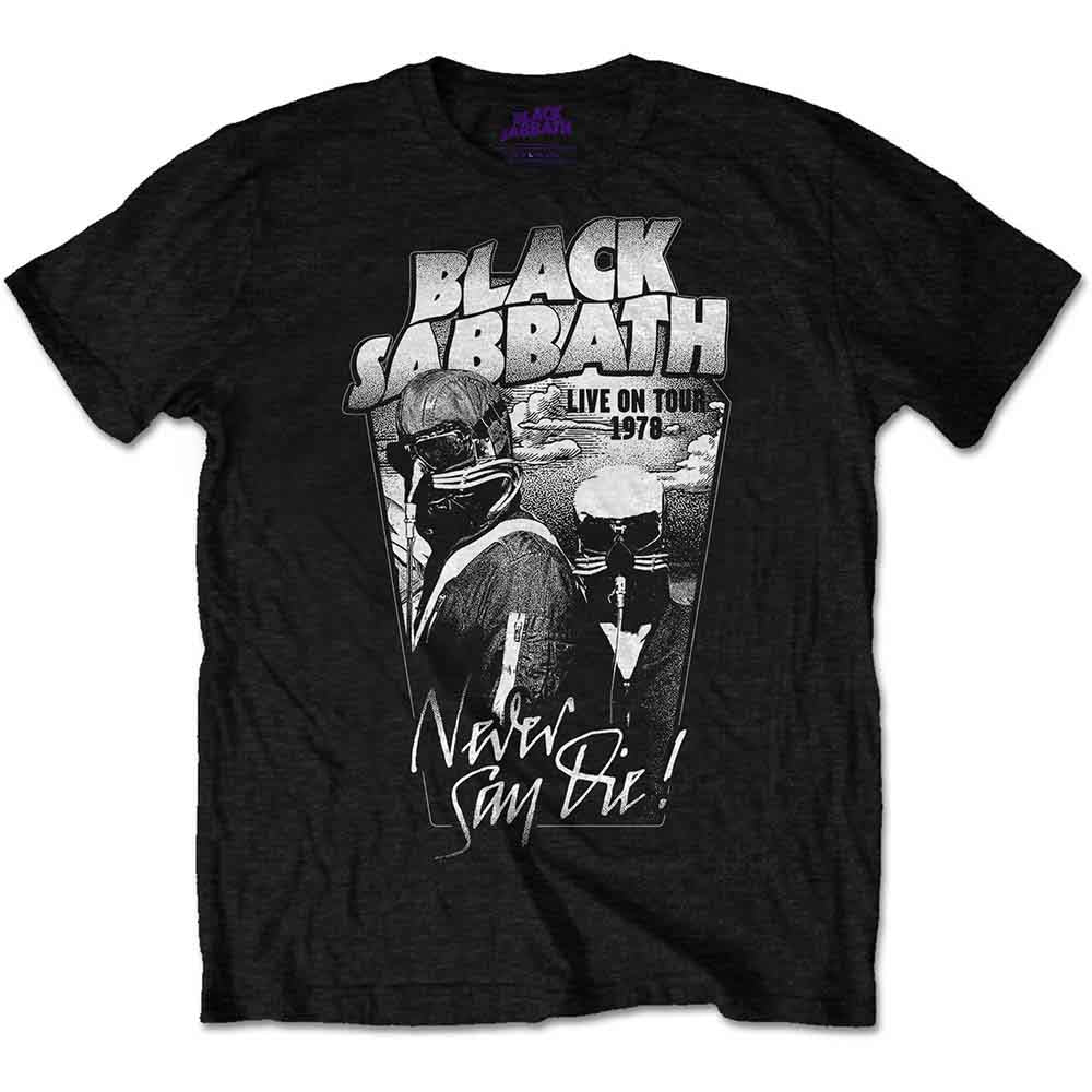Black Sabbath Never Say Die Mens T Shirt