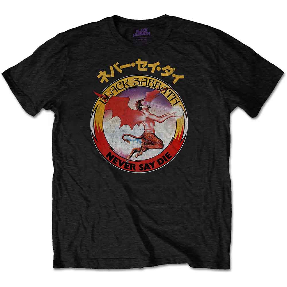 Black Sabbath Reversed Logo Mens T Shirt