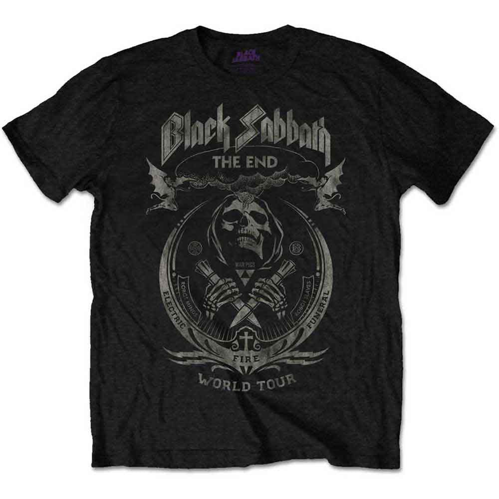 Black Sabbath The End Mushroom Cloud Mens T Shirt