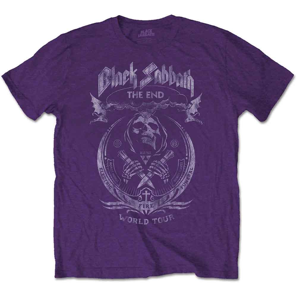 Black Sabbath The End Mushroom Cloud Mens T Shirt
