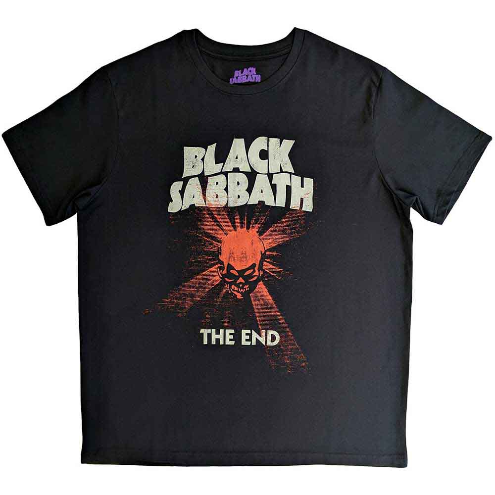 Black Sabbath The End Skull Shine Mens T Shirt