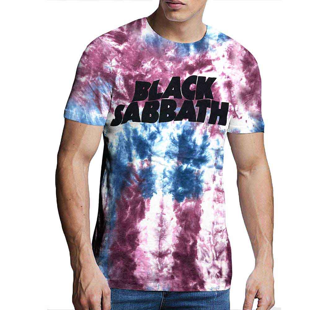 Black Sabbath Wavy Logo Mens T Shirt