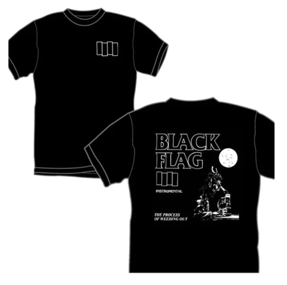 Black Flag Process of Weeding Out Mens T Shirt
