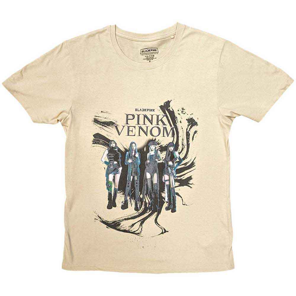 BLACKPINK Pink Venom Oil Stroke Mens T Shirt